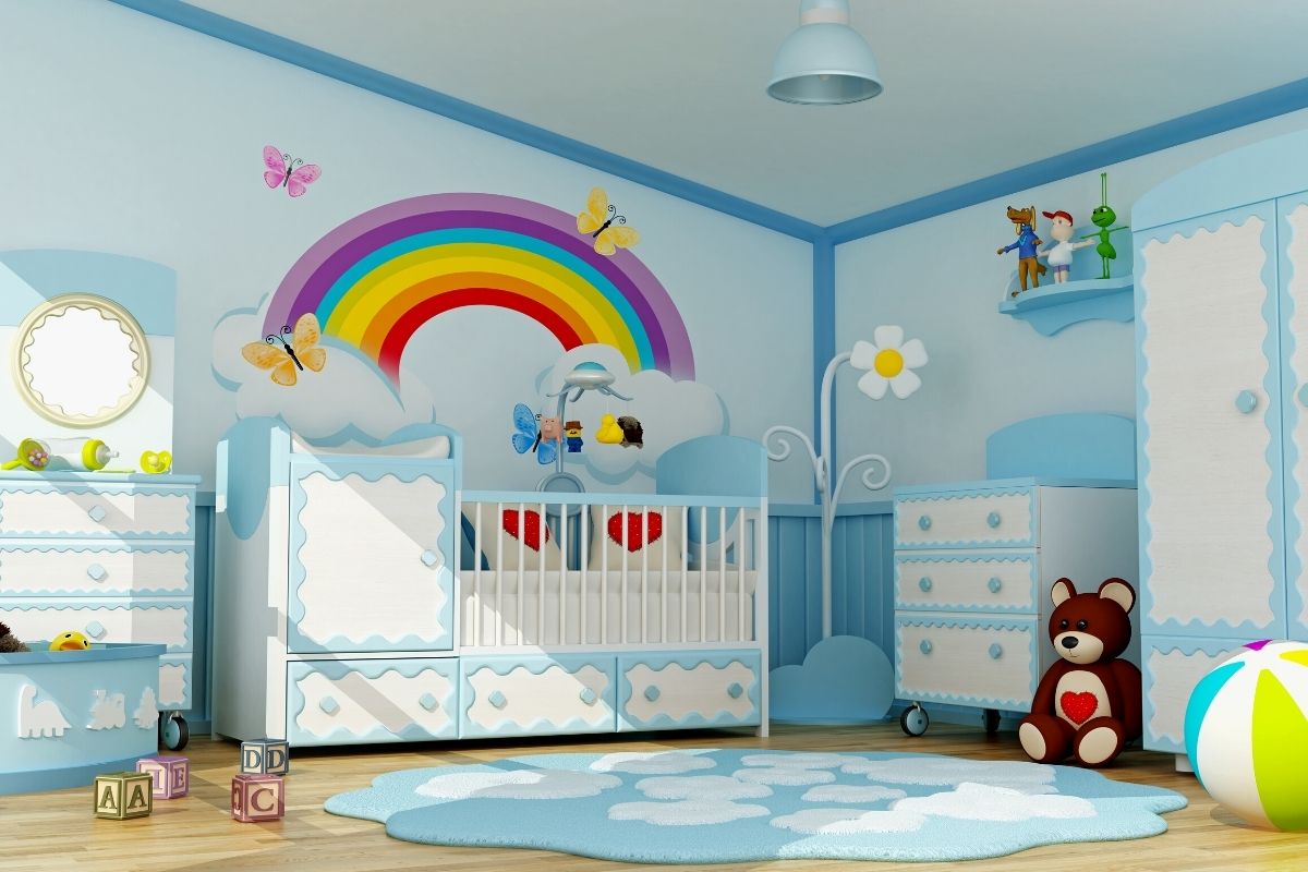 Decoração de quarto de bebê menino