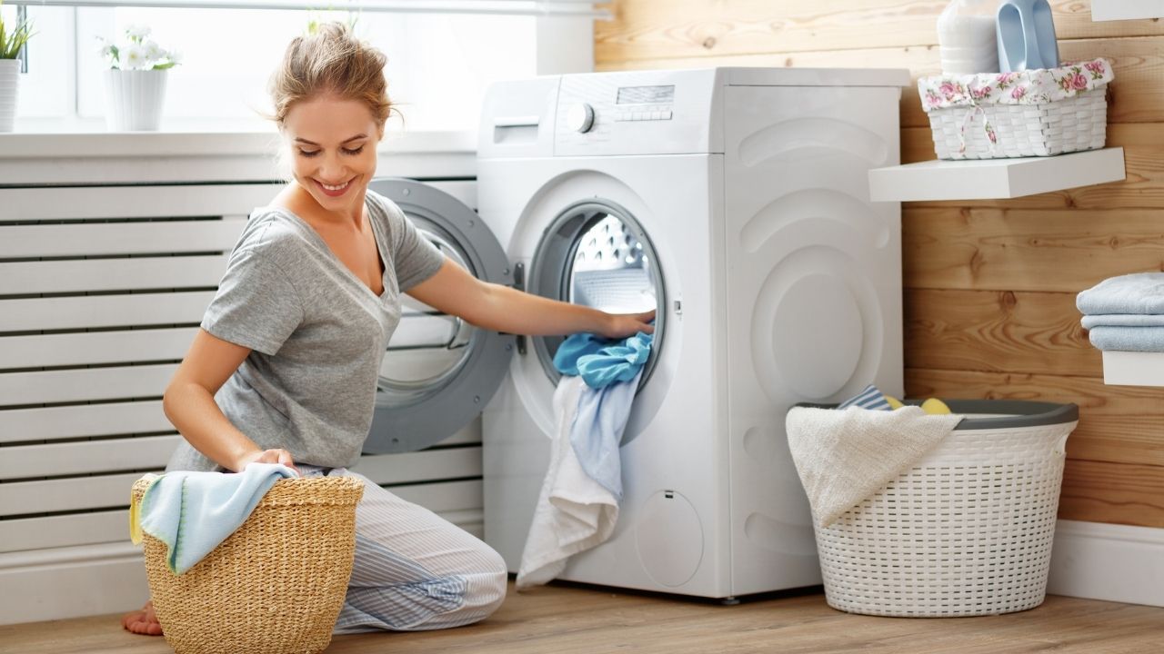 Misturinha para limpar máquina de lavar roupa.